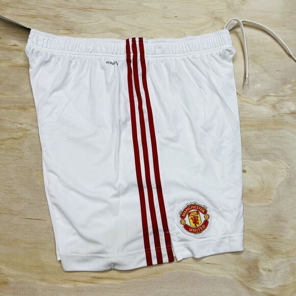 NEW Manchester United adidas Home AEROREADY Shorts 2XL White Mens - Picture 3 of 9